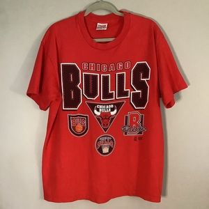 Vintage‎ 1992 Chicago Bulls T-Shirt, Men's Short Sleeves sz L preowned